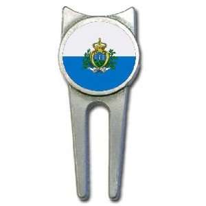 San Marino flag golf divot tool 