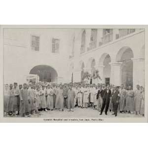  1899 Print Hospital Patient San Juan Puerto Rico Inmate 