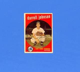 DARRELL JOHNSON 1959 TOPPS #533   HI #   NO CREASES MUST SEE 