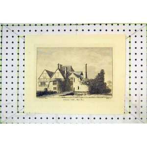   1784 Antique Print View Leibourn Castle Kent England: Home & Kitchen