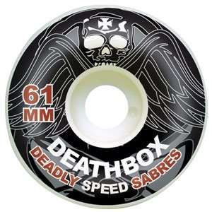  DeathBox   Speed Sabre Skateboard Wheels (61mm), Set of 4 