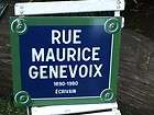 French vintage rue sign paris France deco chic plaque