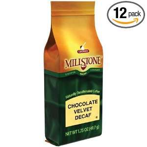 Millstone Chocolate Velvet Decaf Ground Coffee, 1.75 Ounce Packages 