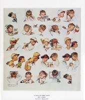 Norman Rockwell Youth Print A DAY IN THE LIFE OF A BOY  