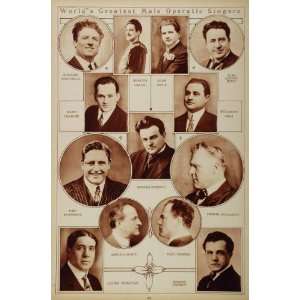  1923 Opera Singers Hipolito Lazaro Adam Didur Portraits 