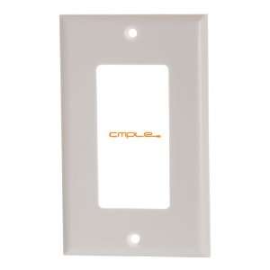  Cmple   White Decoro Wall Plate   1 Gang: Computers 