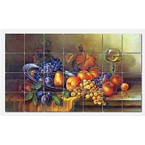   , marble tiled mural 42 x 24 by Aristophanes Murals