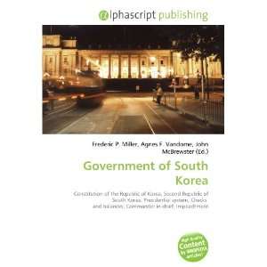  Government of South Korea (9786132908582) Books