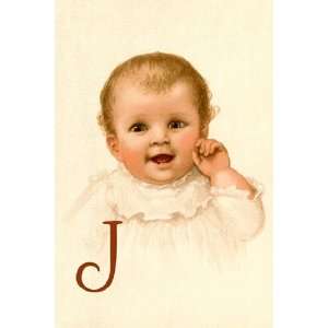 Baby Face J by Ida Waugh 12x18: Home & Kitchen