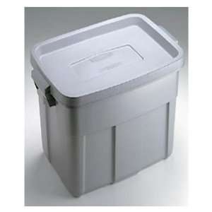 Rubbermaid 18 Gallon Roughneck Storage Tote FG2215CPCYLND   Pack of 12 