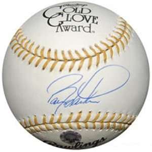 Signed Barry Larkin Baseball   Official Rawlings Gold 