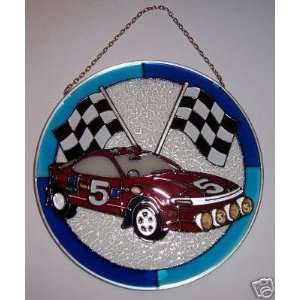  Stained Glass Suncatcher   Racing Car 6 