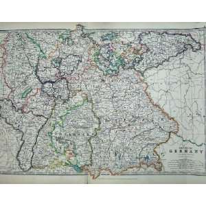   Johnston Atlas 1905 Map Germany Bavaria Neuburg Bayern