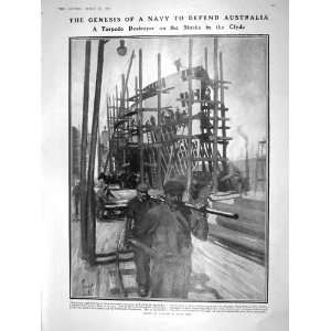  1909 TORPEDO DESTROYER SHIP CLYDE DARWIN RELICS MUSEUM 