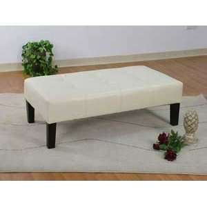  Ivory 46 Cocktail Ottoman Bench