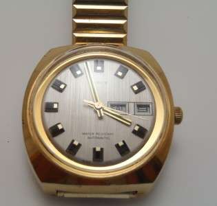 Vintage Extremely RARE 1973 Timex Automatic Retro Style Mens Watch 