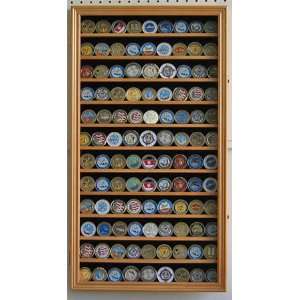  LARGE 108 Military Challenge Coin, Poker Chip Display Case 