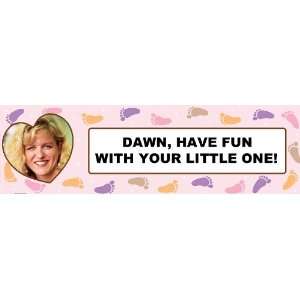 Little Feet Pink Personalized Photo Banner Standard 18 x 61