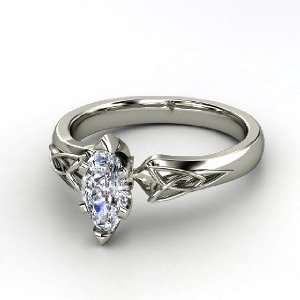    Fiona Marquise Ring, Marquise Diamond Platinum Ring Jewelry