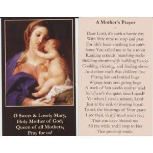  Mothers Prayer Holy Card Wallet Size: Everything Else