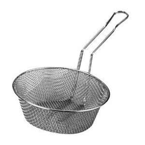 Nickel Plated Steel Wire Fine Mesh Culinary Basket   8 X 3  