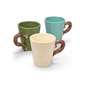    Nature Song Tableware   Mug   Cream Faux Bois: Kitchen & Dining