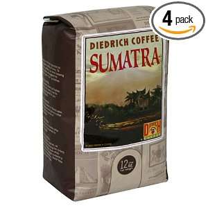 Diedrich Coffee Sumatra Decaf, Whole Bean Coffee, 12 Ounce Boxes (Pack 