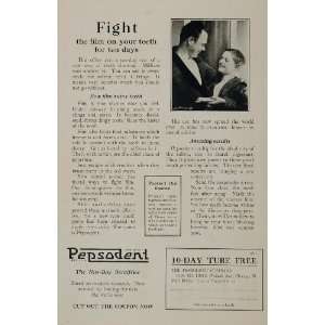  1925 Vintage Dental Ad Pepsodent Toothpaste Dentifrice 