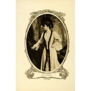   Edwardian Fashion Portrait   Original Halftone Print