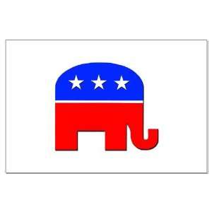  Republican Elephant Logo Politics Large Poster by 