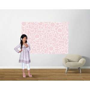  Alphabetical Easy Up Mural Pink