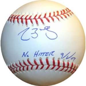  Clay Buchholz Autographed Ball   inscribed No Hitter 9 1 