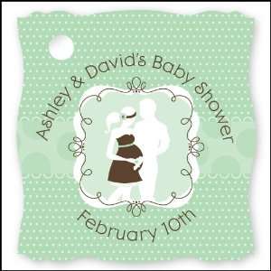     20 Personalized Baby Shower Die Cut Card Stock Tags: Toys & Games
