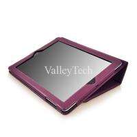   Cover PU Leather Case + Screen Protector + Stylus   PURPLE  