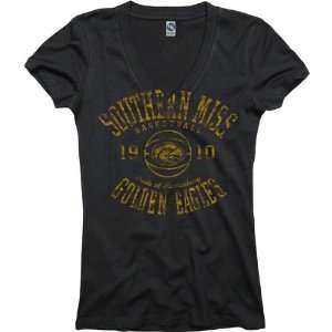  Southern Mississippi Golden Eagles Black Womens Sporty 