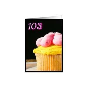  Happy 103rd Birthday Muffin Card Toys & Games