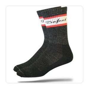 Defeet Classico Wool Socks   Black/White: Sports 