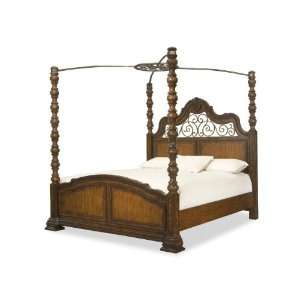   Complete High/Low Poster Bed with Canopy CA King 6/0