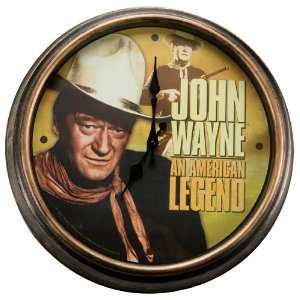  Vandor 15689 John Wayne Large Metal Wall Clock 