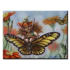  Hitching A Ride by Carol Philips 8x10 Ceramic Art Tile 
