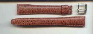 15MM TIFFANY & CO. LONG BROWN LEATHER WATCH BAND  