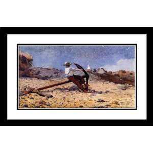  Homer, Winslow 24x17 Framed and Double Matted Boy with 