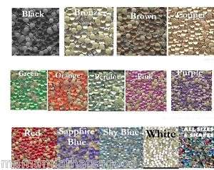 fs Round Nailheads 2MM Hot fix you pick color 144 pc  