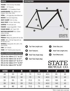 State Bicycle Co.   Fixed Gear Bike   ZOMBIE STOMPER FIXIE   FREE 