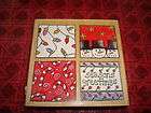  Stamp Christmas Block Frame Snowman Candy Cane Box String Lights Holly