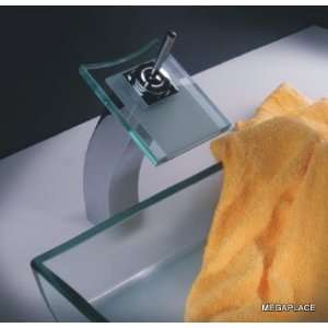  Waterfall Chrome Glass Vessel Sink Faucet (Model BA6400 06): Home
