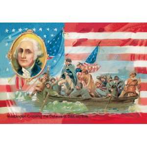  Washington Crossing the Delaware, with Portrait Inset 