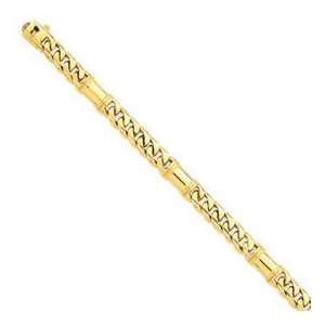  14k Yellow Gold 8 inch 7.50 mm Link Chain Bracelet in 14k 