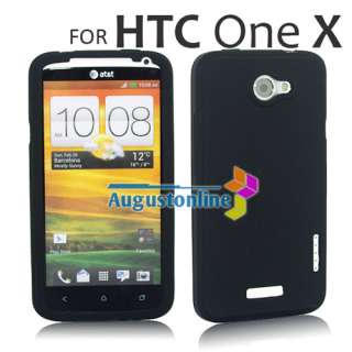 Black New Silicone Soft Skin Case Cover For HTC One X S720e  