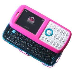 Hot Pink Rubberize Snap on Hard Skin Cover Case for Samsung Gravity 